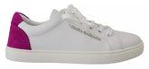 Dolce & Gabbana White Classic Sneakers Women Leather Shoes